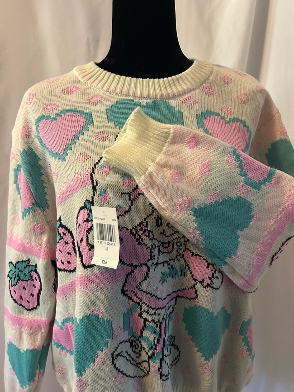 Strawberry Shortcake Knit Sweater - Picture 3 of 4